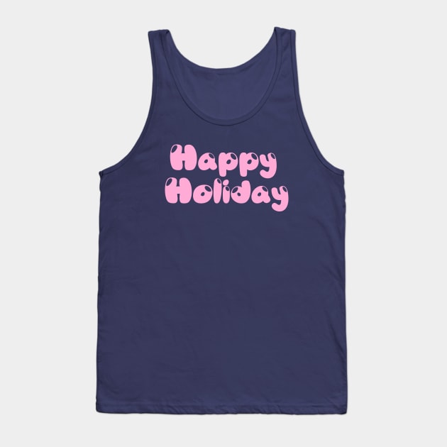 Happy Holiday candy design Tank Top by joeymono